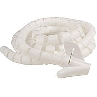 Гнучкий кабельний бандаж з кліпсою АСКО-УКРЕМ WCT-22 діаметр 22 мм, довжина 3 м, білий (A0150070025)