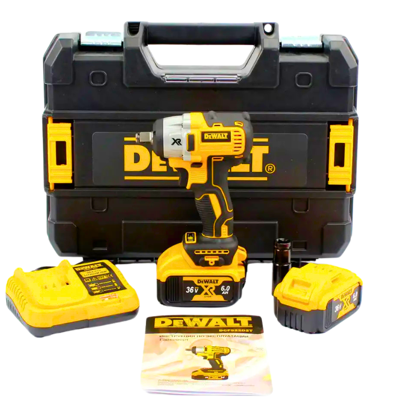 Універсальний компактний гайковерт DeWalt Гайковерт акумуляторний 36V, 5AH Гайковерт Девольт з 2 АКБ