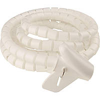 Гнучкий кабельний бандаж з кліпсою АСКО-УКРЕМ WCT-28 діаметр 28 мм, довжина 3 м, білий (A0150070026)