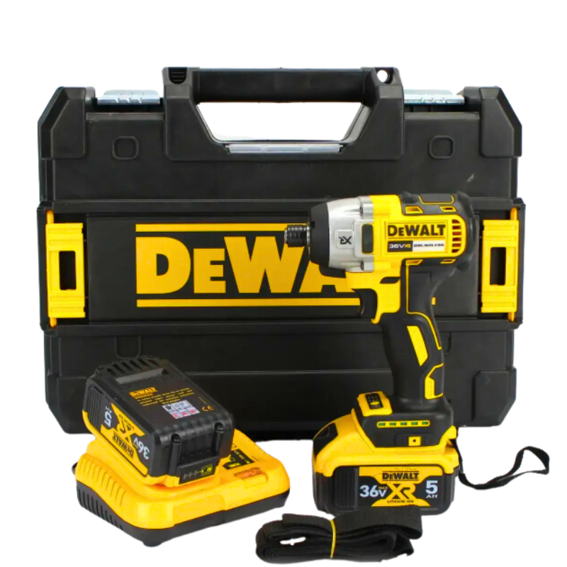 Акумуляторний безщітковий гвинтоверт DeWalt 36V 5AH Потужний гвинтоверт з регулятором АКБ гвинтоверт Девольт