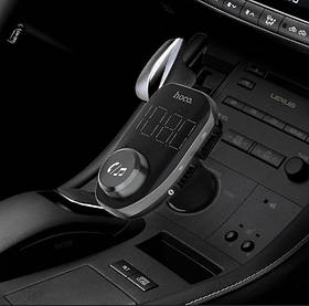 Адаптер автомобільний Hoco with Bluetooth FM Happy Route E45 |2USB,3.1A, MicroSD|