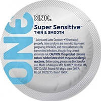 Презервативи ONE Super Sensitive 1 шт з більшою кількістю лубриканту