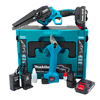 Якісний акумуляторний Набір Makita 2в1 Пила DUC155HN і Секатор DUP 265Z АКБ набір 2в1 Макіта 24 V
