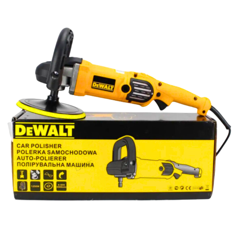 Кутова шліфувальна машина DeWalt Потужна шліфмашина 1250 Вт 3500 об/хв Полірувальна шліфувальна машина
