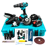 Надійний шуруповерт 5в1 Makita Акумуляторний шуруповерт 36V, 6AH АКБ набір 5в1 Макіта