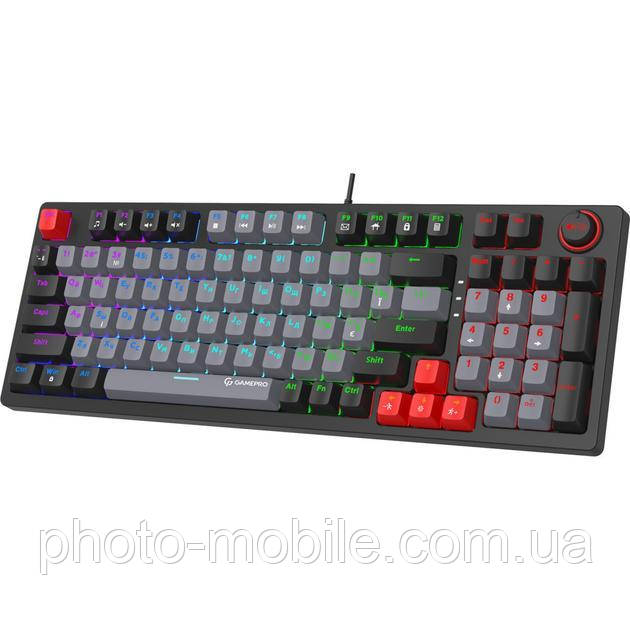 Ігрова клавіатура GamePro MK120B LED Red Switches USB Black