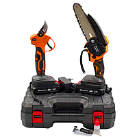 Акумуляторний набір інструментів Husqvarna 2в1 пила Husqvarna 15 см і секатор Husqvarna 2 АКБ 24V 5AH