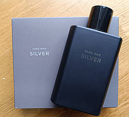 Zara Man Silver 90 ml туалетна вода розпакована з набору(без упаковки) (оригінал оригінал Іспанія)
