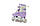 Дитячі ролики з поліуретановими колесами (всі світяться) Scale Sports LF605. PURPLE. Розмір 34-38, фото 5