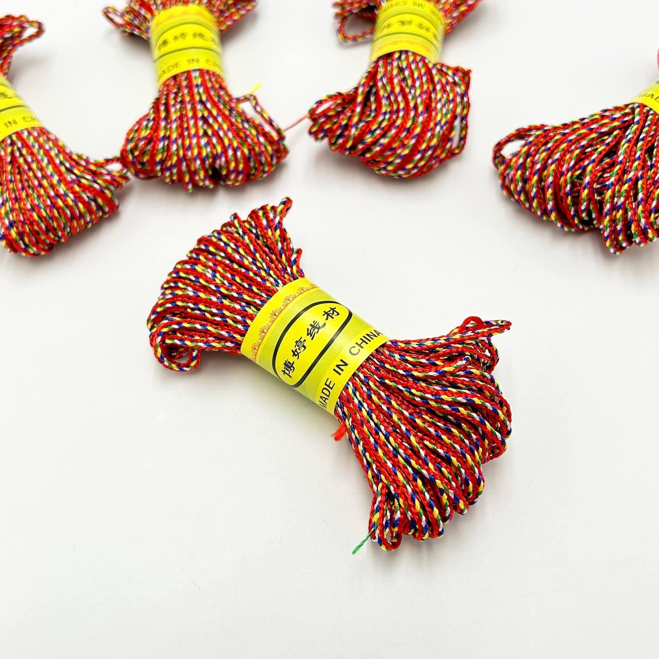 Плетений Шнур / Ø-1,5 мм  / 9,5 метрів / Мікс Темний, фото 1