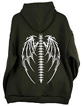 Худі з крилами, готичний стиль streetwear