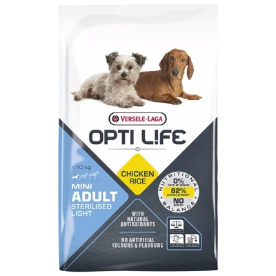Сухий корм для стерилізованих собак міні та малих порід Opti Life (Опті Лайф) Sterilised Light Mini з куркою 7.5 кг