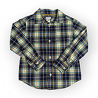 Стильная рубашка для мальчика в клетку на 4 года Carters