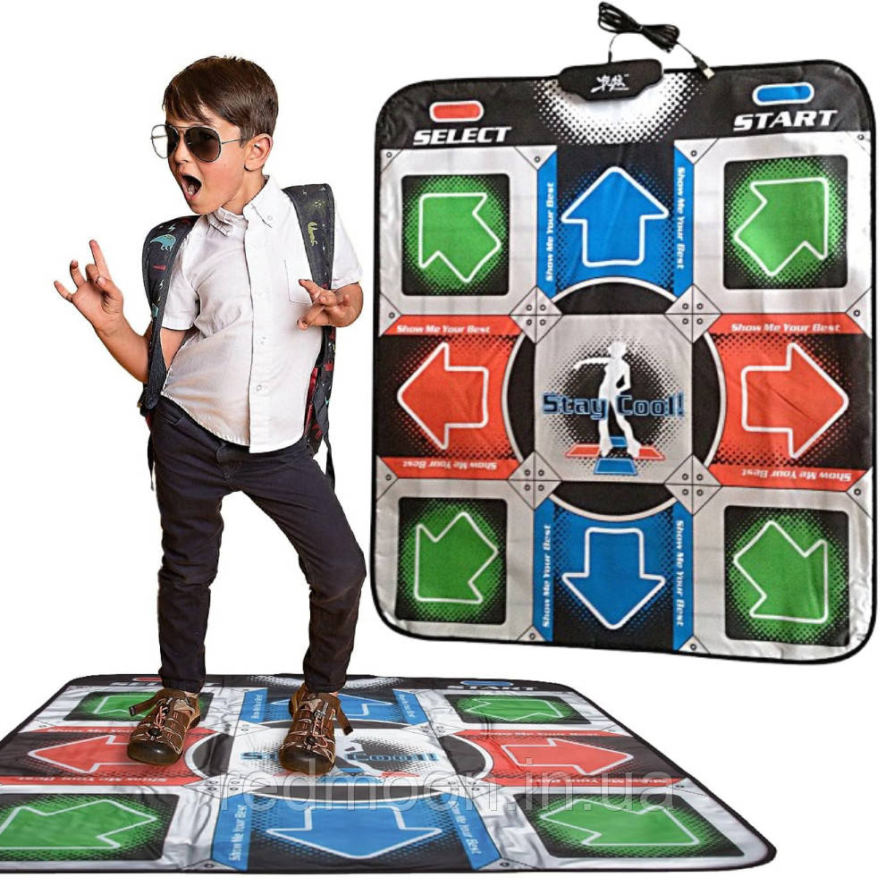 Танцювальний килимок DANCE MAT PC з USB, для комп'ютера / Килимок для танців / Музичний килимок для ПК, фото 1