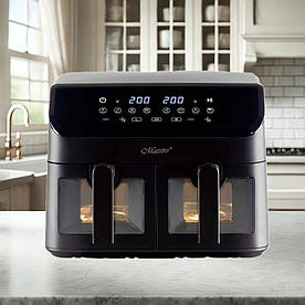 Фритюрниця електрична, Аерофритюрниця (4.5 л + 4.5 л, 1800-2000 Вт, MR-758)