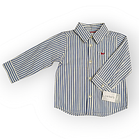 Стильная рубашка для мальчика в полоску на 18 месяцев фирма Carters