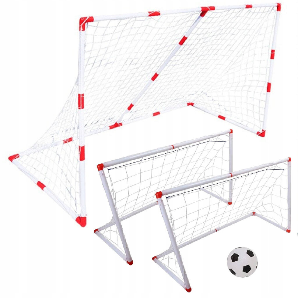 Дитячі футбольні ворота розкладні 2в1 HollaKids 180x115 або 88x60 см