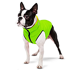 Двостороння куртка AiryVest M47 для собак, помаранчево-салатова, фото 3