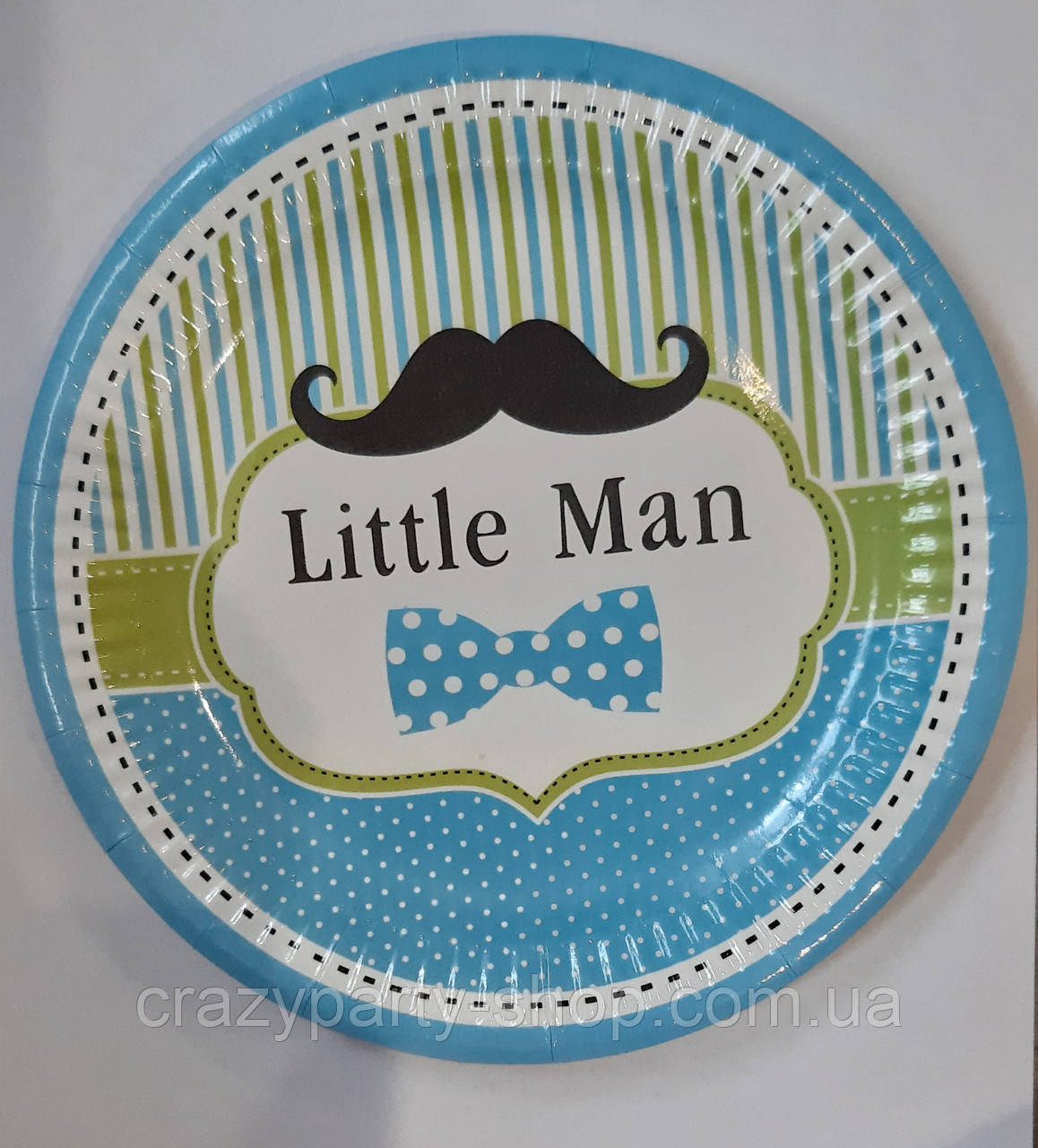 Тарілочка святкова одноразова Little Man Маленький джентльмен