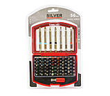Насадки 1/4" Torx Hex 56шт Silver S10633, фото 3