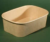 Салатниця 750мл крафтова прямокутна 50шт/уп