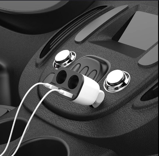Адаптер автомобільний Hoco Power ocean Z28 |2USB, 3.1A|