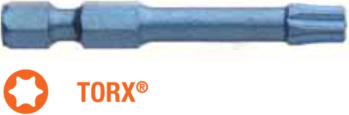 Насадка викруткова ударна USH Blue Shock: TORX T25 x 30 мм, Уп. 25 шт.