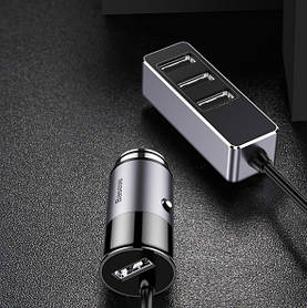 FM модулятор автомобільний BASEUS Enjoy |4USB, 5.5A|