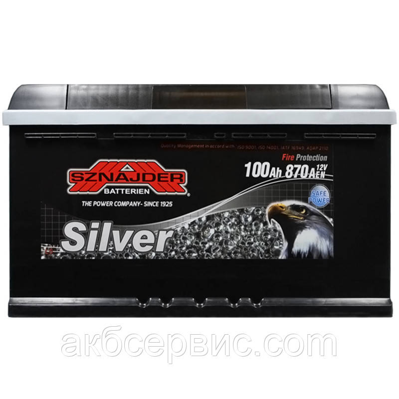 Акумулятор автомобільний SZNAJDER Silver 100Ah 870A R+ (L5), фото 1