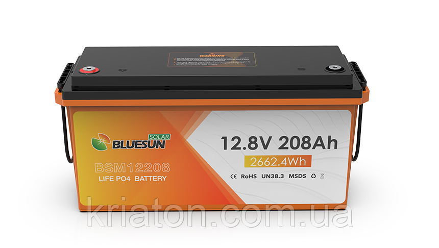 Аккумулятор LiFePO4 12V13,3V 104Ah 1,33 kWh 6000 Cycles Life Lithium Iron Battery