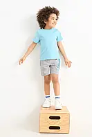 Спортивні сірі шорти для хлопчика 128 см (8 років)