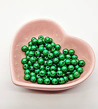 Бусини 0,6 см. Фасування 100 шт. Колір зелений.