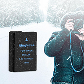 Оригінальний акумулятор KingMa EN-EL14 для Nikon P7000 P7700 P7800 D3100 D3200 D3400 D3500 D5100 D5200 D5500