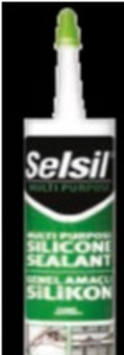 Герметик силіконовий універсальний SELSIL (Білий) V310 мл.  [25], фото 1
