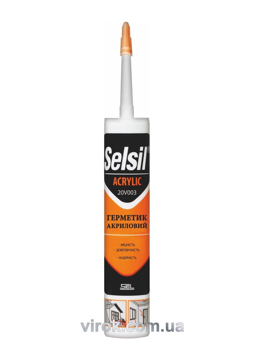 Герметик акриловий SELSIL (Білий) V310 мл. [25], фото 1