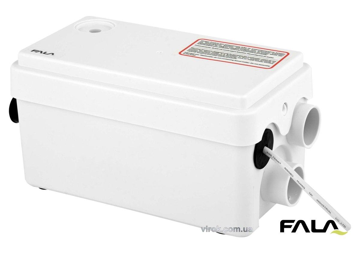 Помпа до каналізаційних стоків душа і вмивальника мережева FALA: P=250Вт, на висоту 4м, Q=80л/хв [4], фото 1