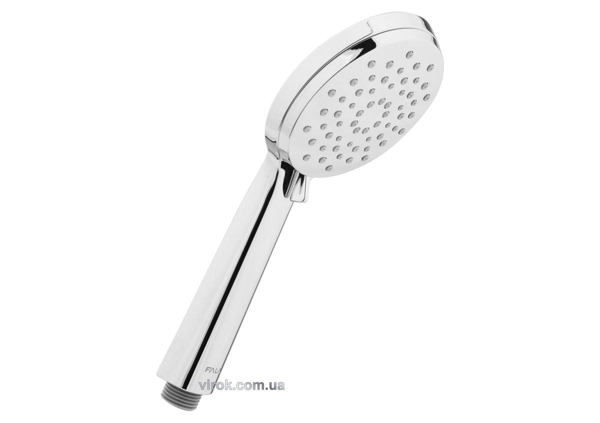 Розприскувач для душа пластик. ABS хромов. SILVER MOON; 3 полож. струї, Ø= 100мм зі з'єднанням G 1/2, фото 1