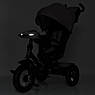 Дитячий триколісний велосипед — коляска Turbo Trike MT 1007-13 з батьківською ручкою Моко, фото 3