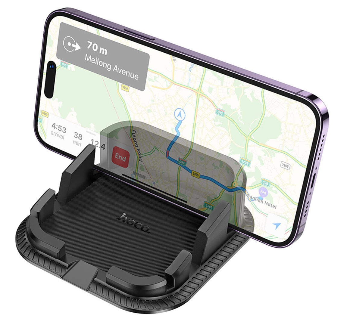 Автомобільний тримач для мобільного телефона HOCO H39 Cheetah dashboard car holder Black