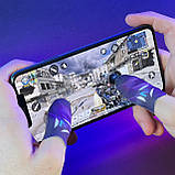 Ігрові напальчники NEO P1 (1 пара 2 шт) для ігор на телефоні смартфоні планшеті срібне волокно pubg + бокс, фото 2