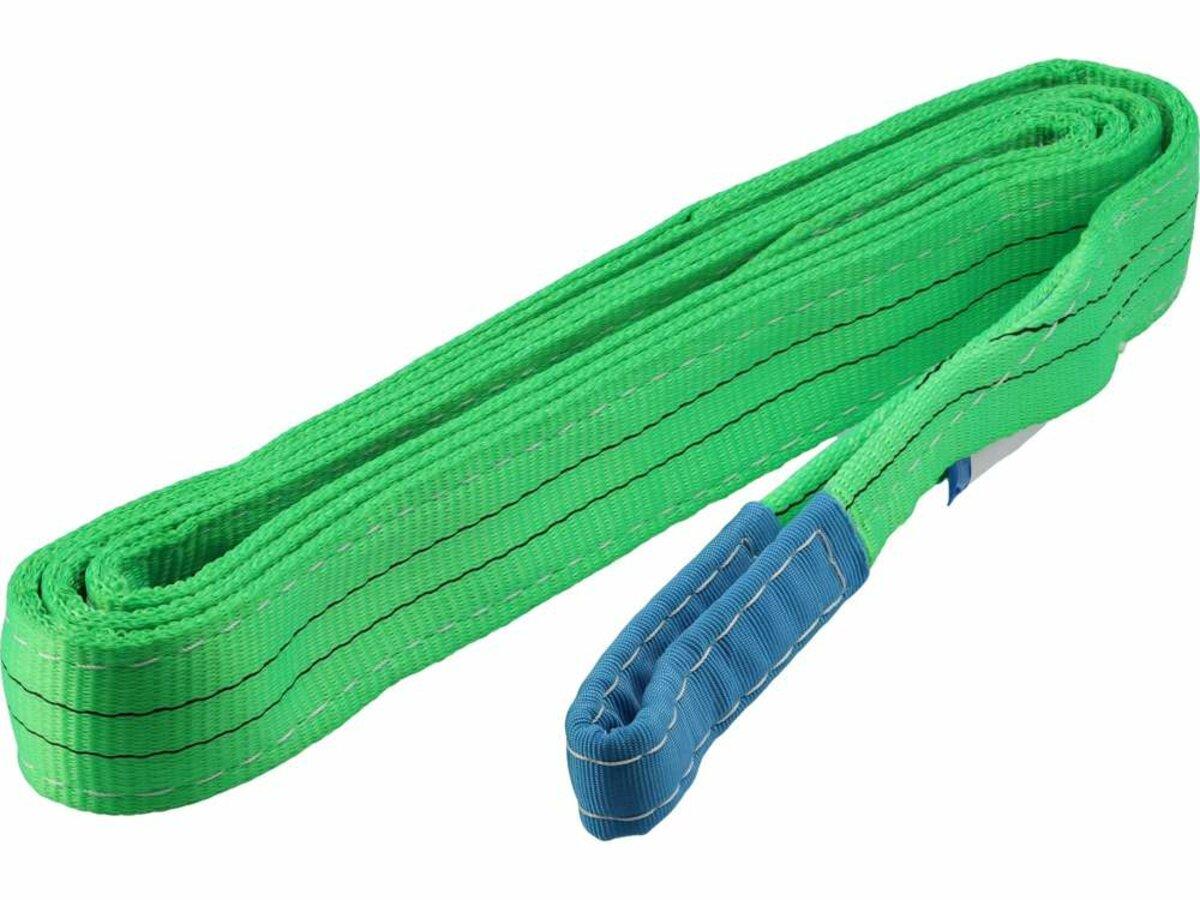 Строп пасовий з поліестеру VOREL 2 петлі по 30 см, заг. l=4 м, шир.- 60 мм, макс. навантаж- 2 т [20], фото 1