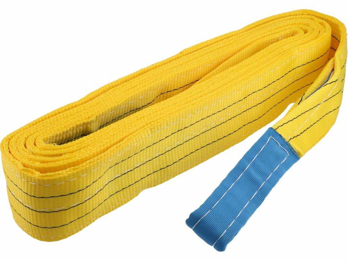 Строп пасовий з поліестеру VOREL 2 петлі по 35 см, заг. l= 6 м, шир.- 90 мм, макс. навантаж- 3 т [9], фото 1