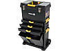 Ящик для інструментів на 2 колесах з ручкою пластиковий VOREL: 3 секції, 45х 28х 82/104 см [1], фото 7