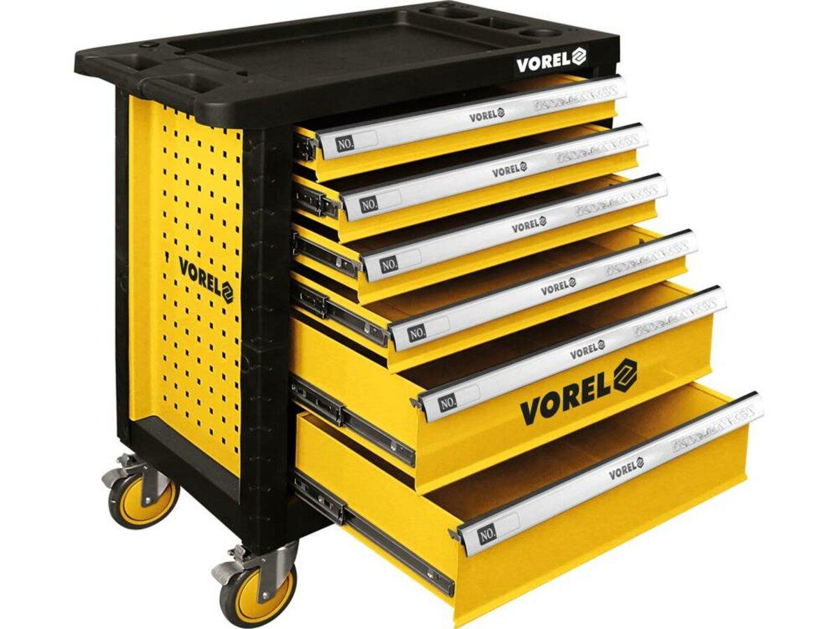 Шафа для майстернь VOREL на 4 колесах (2-з гальмами) 901х 770х 458 мм з 6 шухлядами [1], фото 1