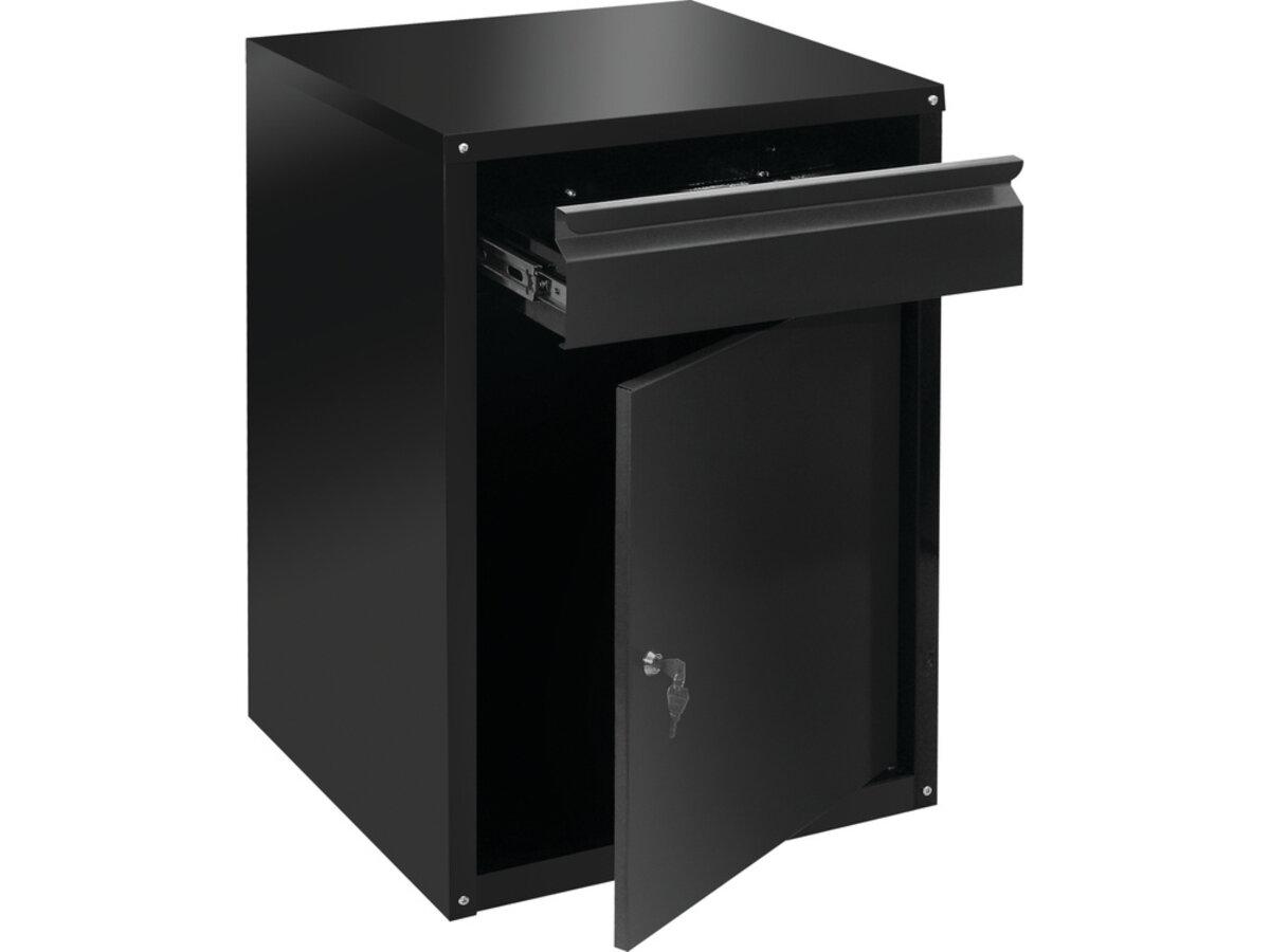 Шафа для майстерні з шуфлядою VOREL 775x 525x 485 мм, з лакованої бляхи [1], фото 1