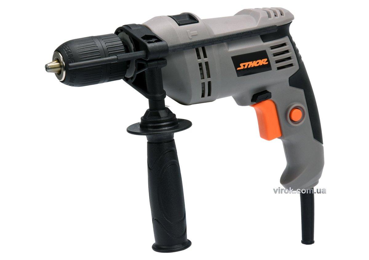 Дриль ударний мережевий STHOR, 800 Вт, патрон самозатискний для свердл Ø≤ 13 мм [10], фото 1