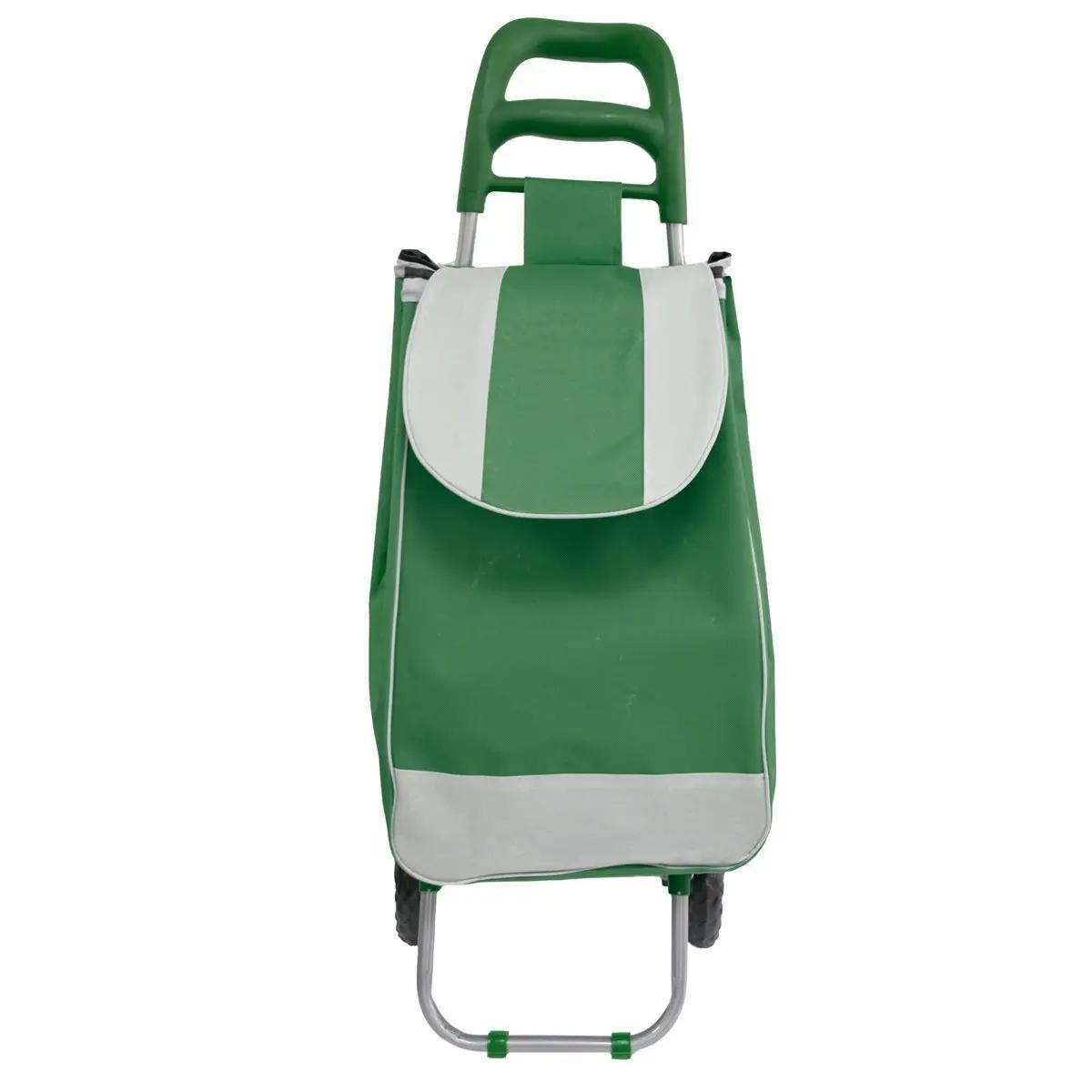 Сумка хозяйственная на колесиках 95 см тележка кравчучка ткань металл ...