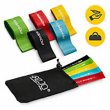 Гумки для фітнесу 4FIZJO Mini Power Band набір 5 шт 1-20 кг 4FJ1110 Poland, фото 6