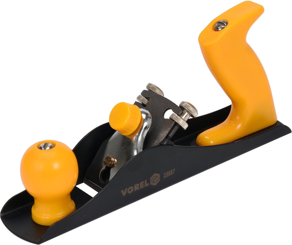 Рубанок столярний VOREL : L=235 мм, ніж- 44/1.8 мм, HRC 50-55, 65Mn, металевий корпус [30/540], фото 1