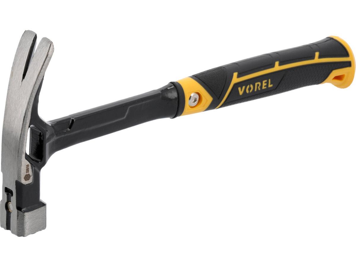 Молоток сталевий VOREL m= 450 г, обух- 140х 28х 28 мм, l= 365 мм з магнітом [6/24], фото 1